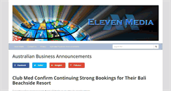 Desktop Screenshot of elevenmedia.com.au